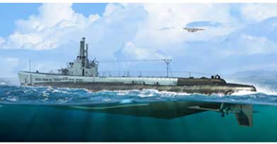 ホビーボス 1/350 潜水艦シリーズ アメリカ海軍 SS-212 ガトー 1944年型【83524】 プラモデル