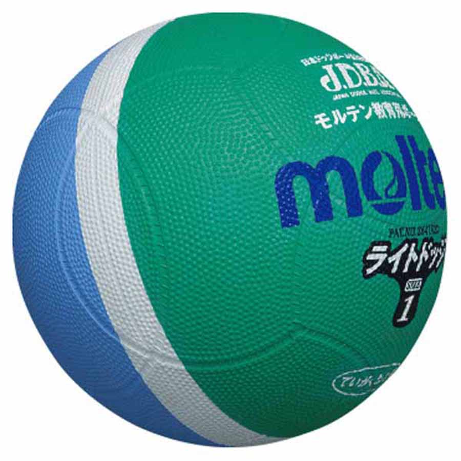 モルテン ドッジボール MT-SLD1MSK Molten　ライトドッジボール　軽量　1号球 緑xサックス
