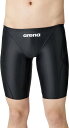 ARN2052M-BKBK-O アリーナ 男性用 競泳水着 ハーフスパッツ(ブラック/ブラック・サイズ:O) 【FINA承認】 arena アクアレーシング