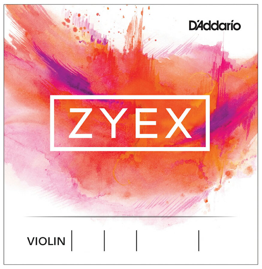 【返品種別A】□「返品種別」について詳しくはこちら□※画像はイメージです。Zyex Violin StringsZyex のヴァイオリン弦はこだわりのあるミュージシャンのためにデザインされました。パワフルなサウンドと素晴らしい弓へのレスポンスを得るためにZyex シンセティックコア材料で作られています。 Zyexコアはそれぞれの弦のピッチの安定性とブレーク・イン・タイムの速さ、力強さに加えガット弦のようなお腹に響くサウンドを提供します。■　仕　様　■DZ311 3/4M ZYEX STEEL E MED[DZ31134M]ダダリオ楽器・レコーディング＞楽器アクセサリー＞弦＞バイオリン弦