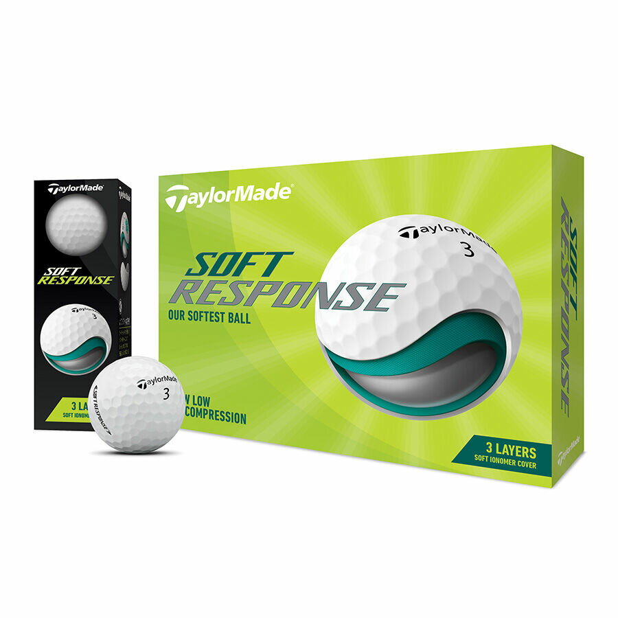 TM22-SFT-RES テーラーメイド ソフトレスポンス ゴルフボール 2022年モデル 1ダース 12個入り TaylorMade SOFT RESPONSE BALL