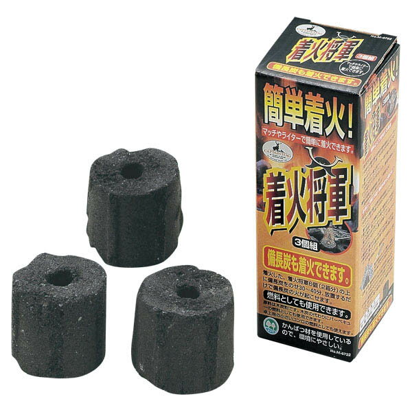 【返品種別A】□「返品種別」について詳しくはこちら□「おひとり様10点まで」◆簡単スピード着火備長炭も着火することができます■　仕　様　■本体サイズ(約)：外径50×高さ50mm(1個)材質：主原料　木炭粉燃焼時間：約1時間30分[M672...