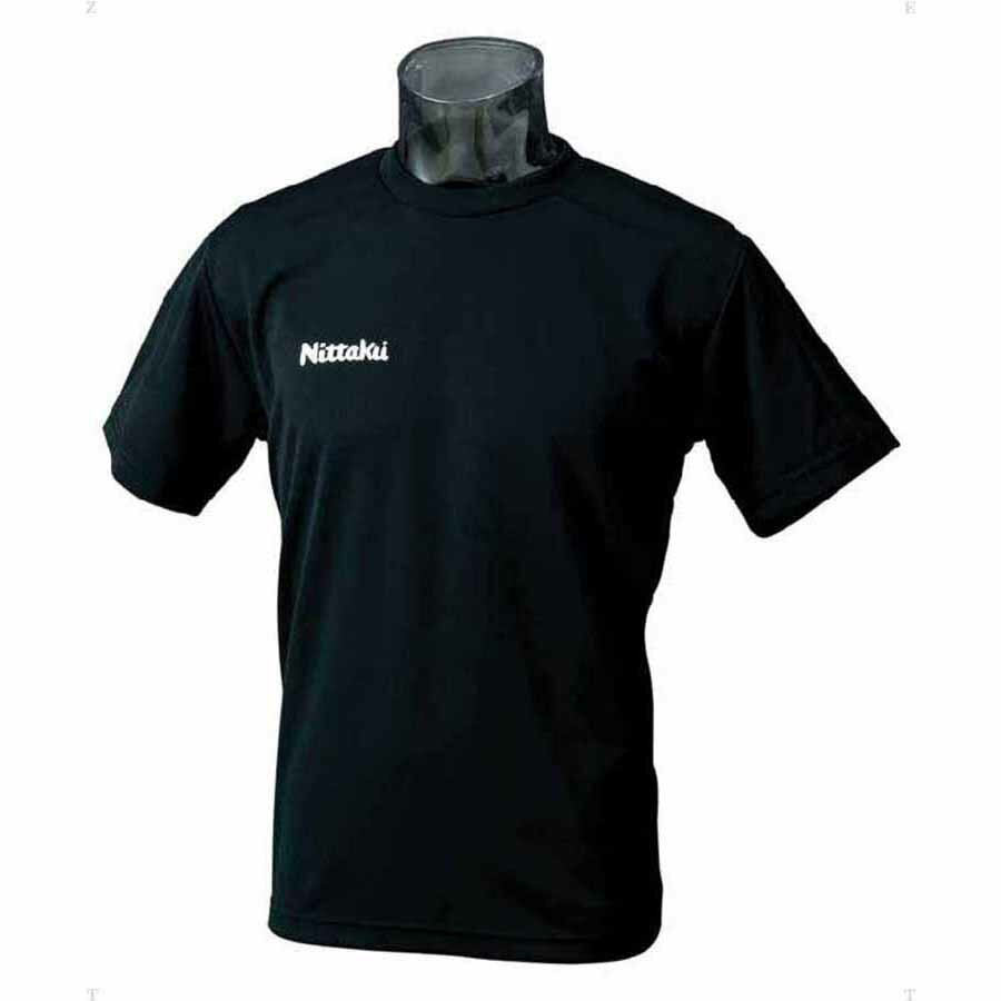 NT-NX2062-71-M ニッタク 卓球用Tシャツ（男女兼用・ジュニア）（ブラック・Mサイズ） Nittaku ドライ　Tシャツ