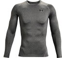 1361524-090-3XL アンダーアーマー ヒートギアアーマー ロングスリーブ シャツ（カーボンヘザー/ブラック・サイズ：3XL） UNDER ARMOUR　UA