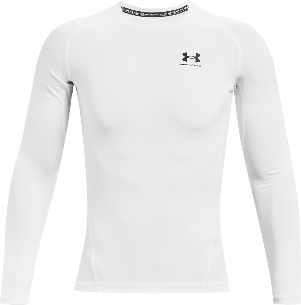 1361524-100-XL アンダーアーマー ヒートギアアーマー ロングスリーブ シャツ（ホワイト/ブラック・サイズ：XL） UNDER ARMOUR　UA