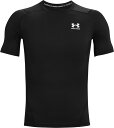 1361518-001-XXL アンダーアーマー ヒートギアアーマー ショートスリーブ シャツ(ブラック/ホワイト・サイズ:XXL) UNDER ARMOUR ...