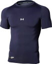 1358643-410-XXL アンダーアーマー ヒートギアアーマー ショートスリーブ クルーネック(ミッドナイトネイビー・サイズ:XXL) UNDER ARM...
