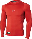 1358646-600-MD アンダーアーマー ヒートギアアーマー ロングスリーブ クルーネック(レッド・サイズ:MD) UNDER ARMOUR UA