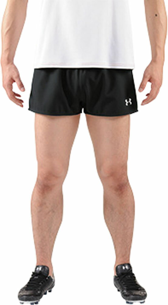 1295619-001-XL アンダーアーマー ラグビー プラクティス ショートパンツ(ブラック/ホワイト・サイズ:XL) UNDER ARMOUR UA