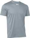 1375588-102-LG アンダーアーマー ショートスリーブ シャツ(チームグレー/ホワイト・サイズ:LG) UNDER ARMOUR UA