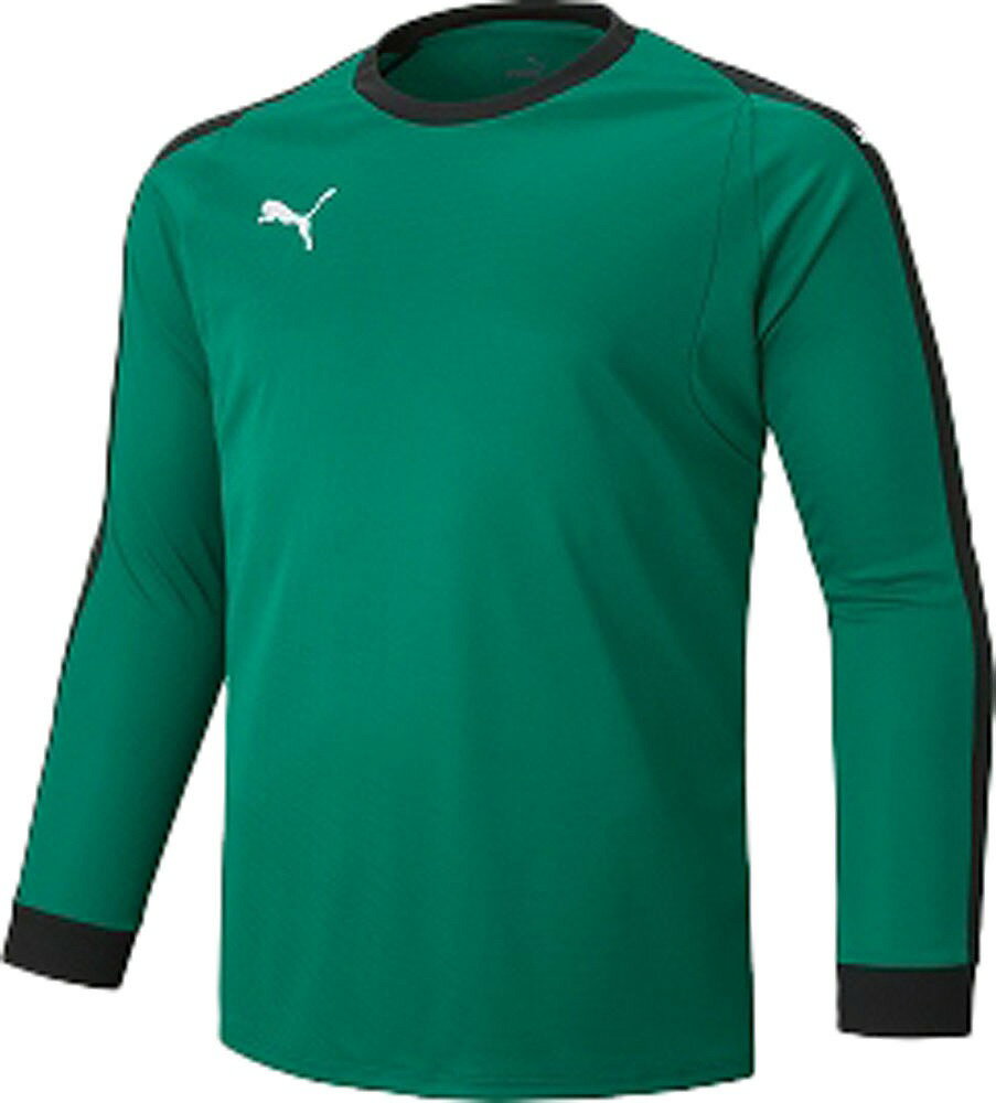 プーマ LIGA GKシャツ パッド付（ペッパーグリーン/プーマホワイト・サイズ：L） PJ-729965-02-L PUMA