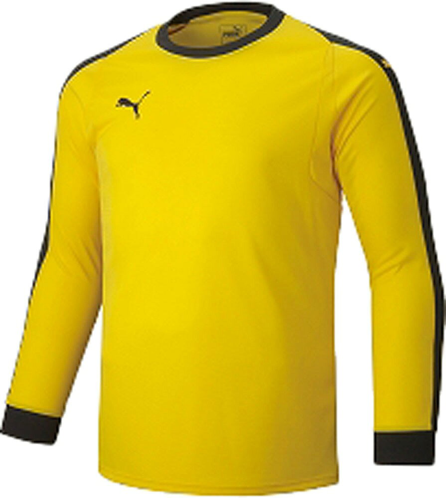 プーマ ジュニア LIGA GKシャツ パッド付（サイバーイエロー/プーマブラック・サイズ：160） PJ-729966-03-160 PUMA