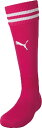 PJ-729881-12-30 プーマ ライン入り ストッキング(ラズベリー/ホワイト・サイズ:30) PUMA