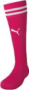 プーマ ライン入り ジュニア ストッキング(ラズベリー/ホワイト・サイズ:18) PJ-729882-12-18 PUMA