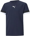 PJ-705140-06-130 プーマ ジュニア TEAMRISE ゲームシャツ(ピーコート/プーマホワイト・サイズ:130) PUMA