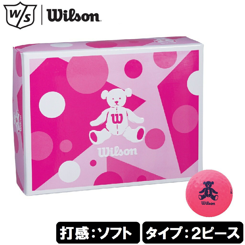 Other - ウイルソン BEAR 4 1ダース 12個入り（ピンク） BEAR4-PK-12P WILSON BEAR 37335 ゴルフボール