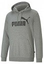 PJ-588709-03-S プーマ ESS ビッグロゴ フーディースウェット（ミディアムグレーヘザー・サイズ：S） PUMA