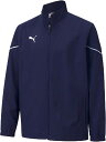 PJ-657650-06-150 プーマ ジュニア TEAM RISEフルジップジャケット(ピーコート/プーマホワイト・サイズ:150) PUMA