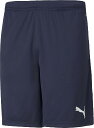 PJ-657648-06-S プーマ TEAMRISE トレーニングショーツ(ピーコート/プーマホワイト・サイズ:S) PUMA