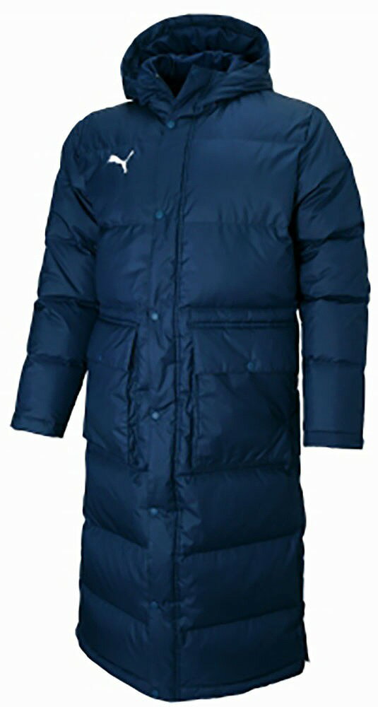 プーマ TEAMLIGA ロングダウンコート(ピーコート/ネイビー・サイズ:L) PJ-657736-06-L PUMA