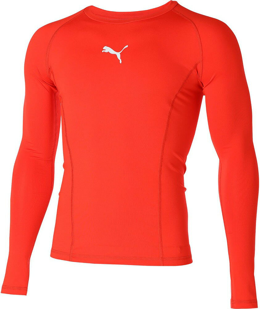 PJ-658223-01-M プーマ LIGA ベースレイヤー 長袖Tシャツ(プーマレッド・サイズ:M) PUMA