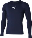 PJ-658223-20-M プーマ LIGA ベースレイヤー 長袖Tシャツ(ピーコート・サイズ:M) PUMA