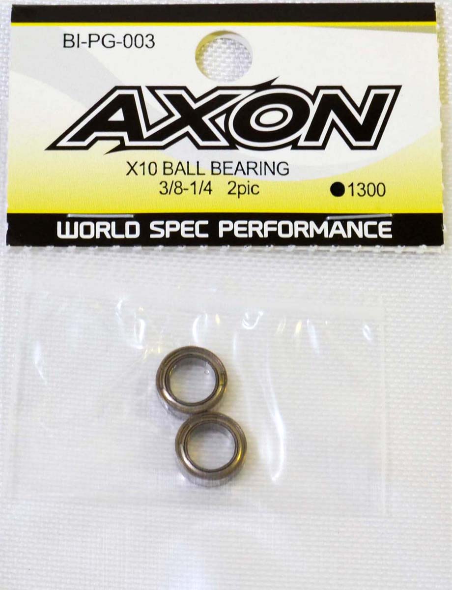 【返品種別B】□「返品種別」について詳しくはこちら□※画像はイメージです。実際の商品とは異なる場合がございます。【商品紹介】AXON　X10 BALL BEARING 3/8-1/4 2picです。模型＞ラジコン＞ラジコンパーツ・メーカー別＞AXON
