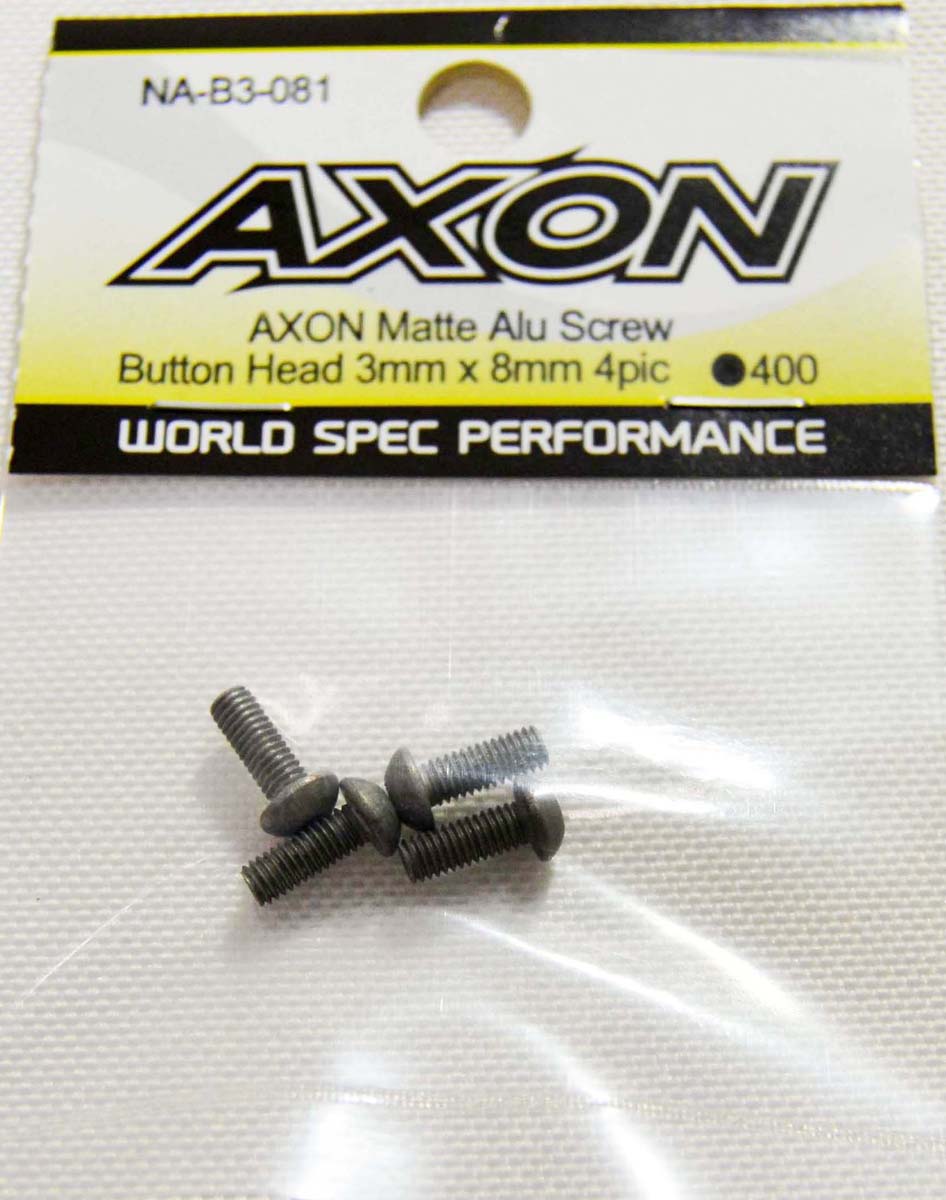 AXON Matte Alu Screw (Button Head 3mm x 8mm 4pic) yNA-B3-081z
