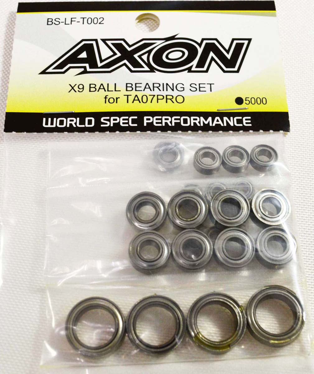 AXON X9 BALL BEARING SET for TA07PRO【BS-LF-T002】 ラジコンパーツ