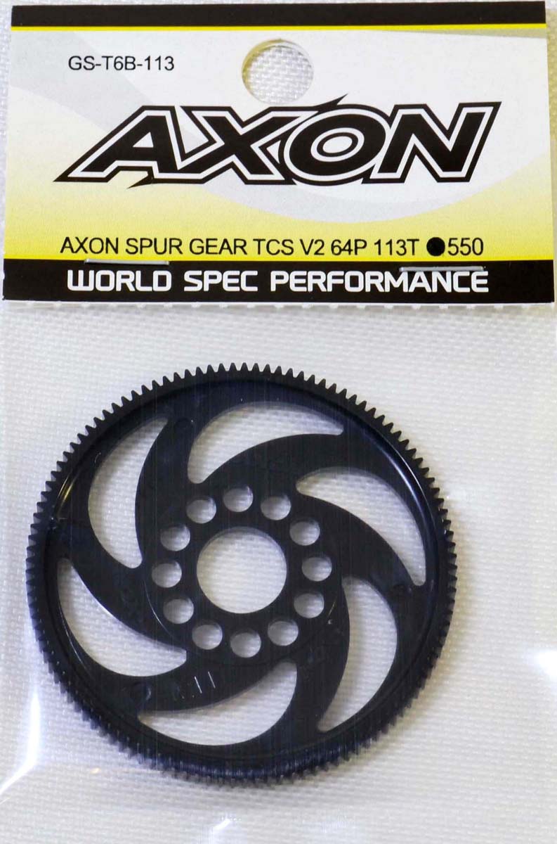 AXON AXON SPUR GEAR TCS V2 64P 113T【GS-T6B-113】 ラジコンパーツ