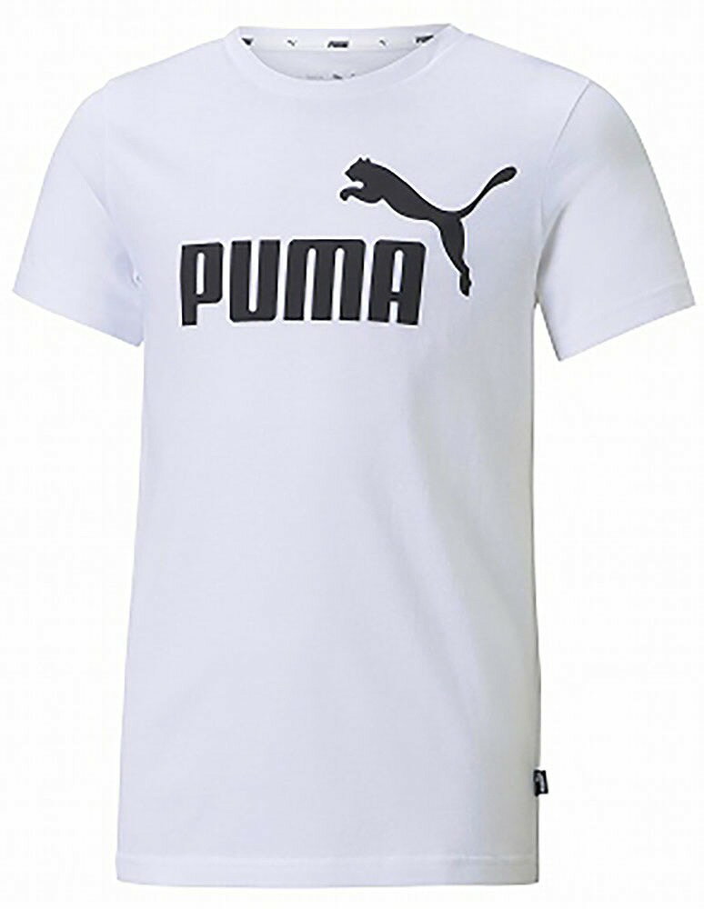 PJ-588982-02-130 プーマ ESS ロゴ Tシャツ（プーマホワイト・サイズ：130） PUMA 1