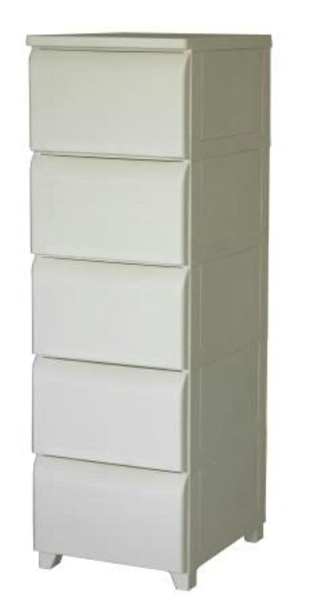 平和工業 チェスト nodus5段 (アイボリー・幅340×奥行420×高さ1065mm) HK-NDS5IV [HKNDS5IV]