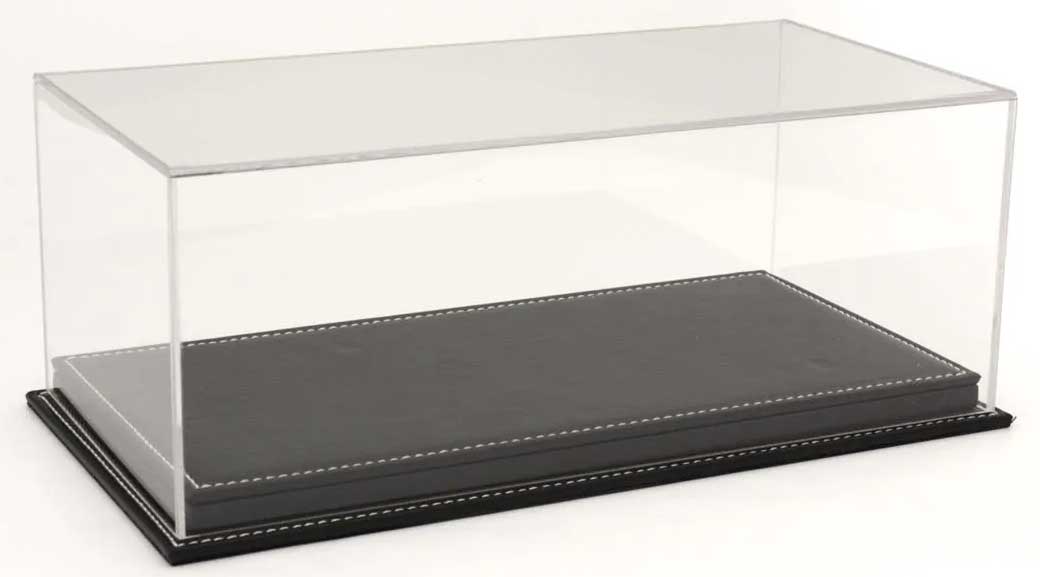 ATLANTIC CASE 【再生産】1/12 Mulhouse レザーベース（厚/ブラック）＆アクリルケース【ATL10092】 ディスプレイケース