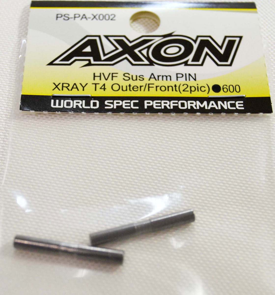 AXON HVF Low Friction Sus Arm PIN/XRAY T4 Outer/Front(2pic) yPS-PA-X002z