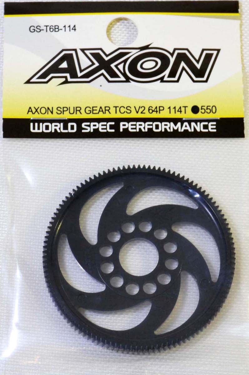AXON AXON SPUR GEAR TCS V2 64P 114T【GS-T6B-114】 ラジコンパーツ