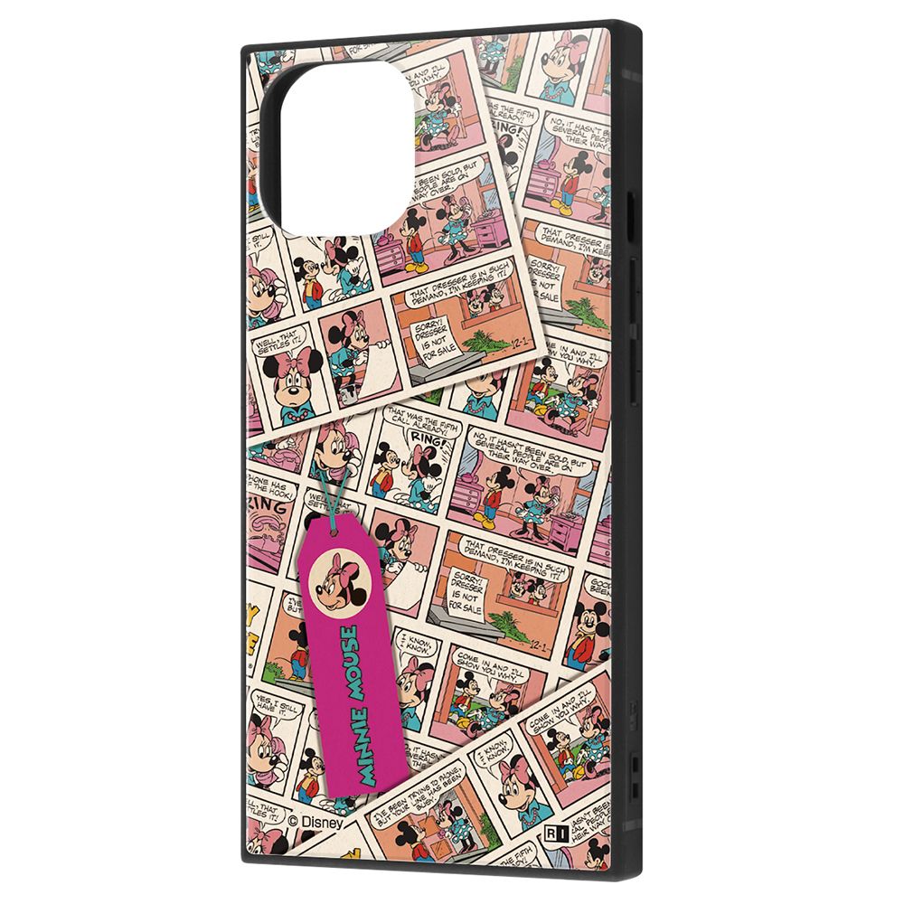 イングレム iPhone 13用 『ディズニーキャラクター』 耐衝撃ハイブリッドケース KAKU（ミニーマウス/comic） IQ-DP31K3TB/MN011