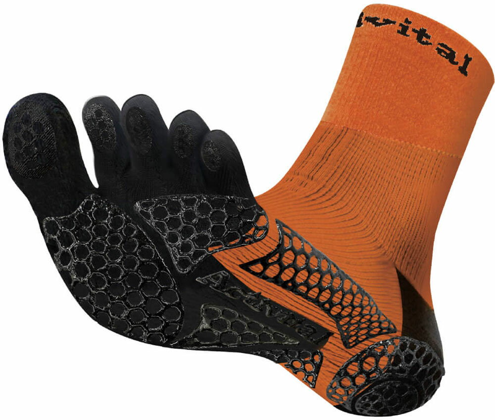 アクティバイタル フットサポーター 5本指ソックス オレンジ・L-LL(26.0-29.0cm) HRD1066-OR-L-LL ACTI..