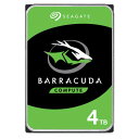 Seagate（シーゲイト） BarraCuda 3.5インチ 内蔵ハードディスク 4TB　SATA6Gb/s キャッシュ256MB 5400RPM SMR ST4000DM004