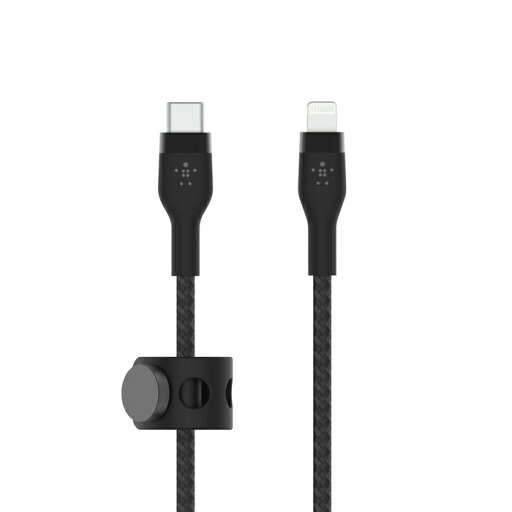 BELKIN BOOST↑CHARGE PRO Flex USB-C to Lightning 高耐久編込シリコンケーブル 2m (ブラック) CAA011BT2MBK BELKIN BOOST↑CHARGE PRO Flex USB-C to Lightning 高耐久編込シリコンケーブル 2m (ブラック) CAA011BT2MBK