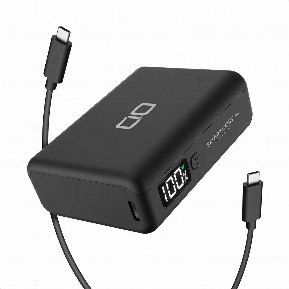 CIO SMARTCOBY Pro 30W モバイルバッテリー 10000mAh 2ポート(USB-C×1 USB-A×1)（ブラック） SMARTCOBYPRO-30W-BK