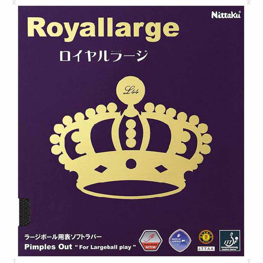 ニッタク 卓球ラバー ロイヤルラージ（ブラック・サイズ：厚） NT-NR8559-71-A Nittaku ラージボール用 表ソフトラバー NR-8559