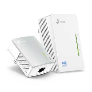 TP-Link（ティーピーリンク） 300Mbps AV600 PLC Wi-Fiエクステンダーキット HomePlug AV規格 PLCアダプタ＋無線LAN中継器セット（総務省指定 第AT-16001号＆第AT-17004号） TL-WPA4220 KIT