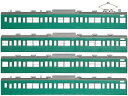 ［鉄道模型］グリーンマックス 【再生産】(Nゲージ) 18018 国鉄(JR)103系(低運 非ユニット窓 冷改車 エメラルドグリーン) 基本4両編成ボディキットB