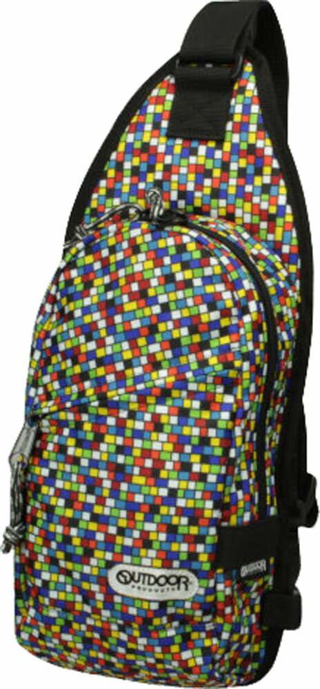 乐天商城 - OUTDOOR PRODUCTS ボディバッグ（レッドモザイク・約2.8L） ATR-6223273 アウトドアプロダクツ