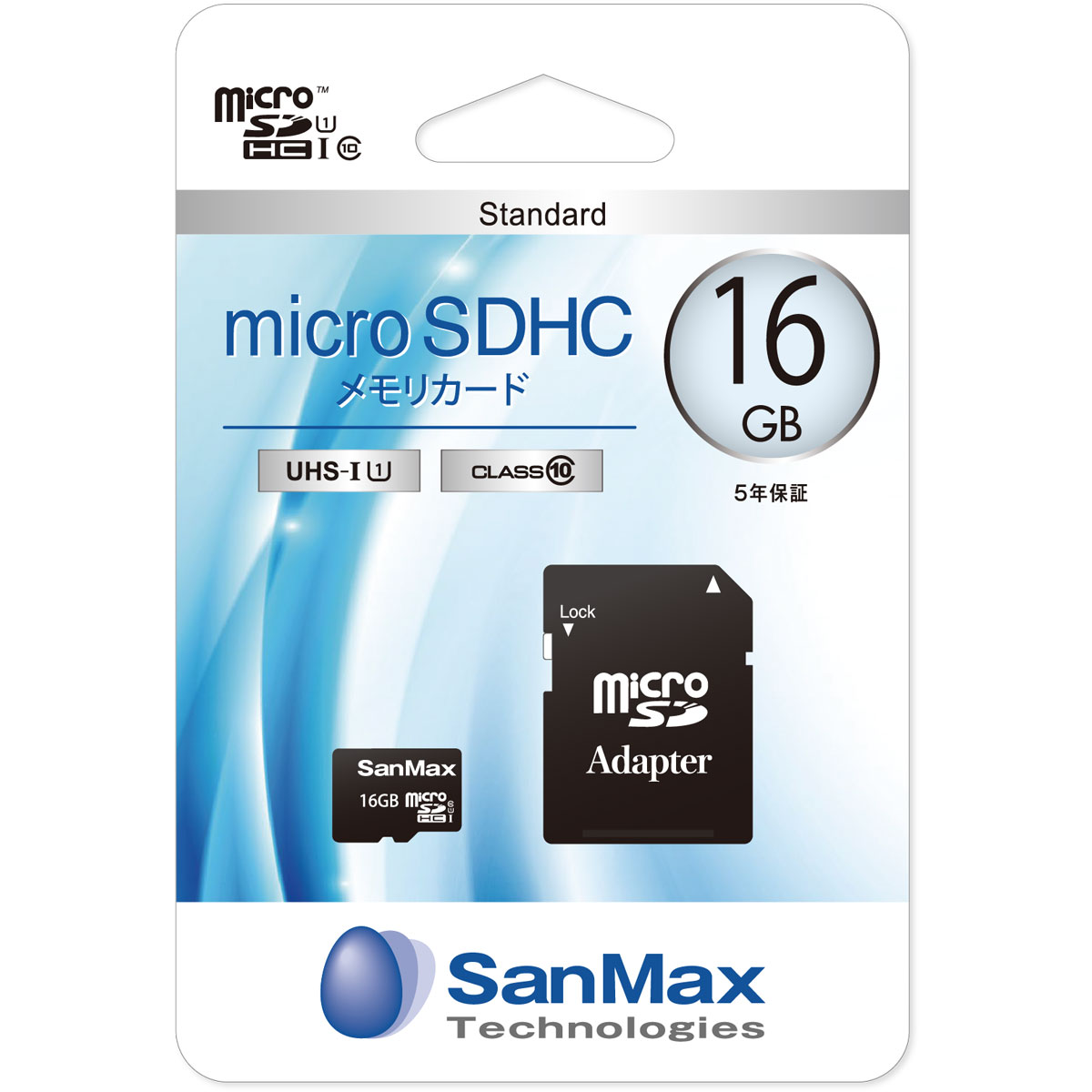 SMS16U SanMax（サンマックス） microSDHCメモリーカード 16GB Class10 UHS-I
