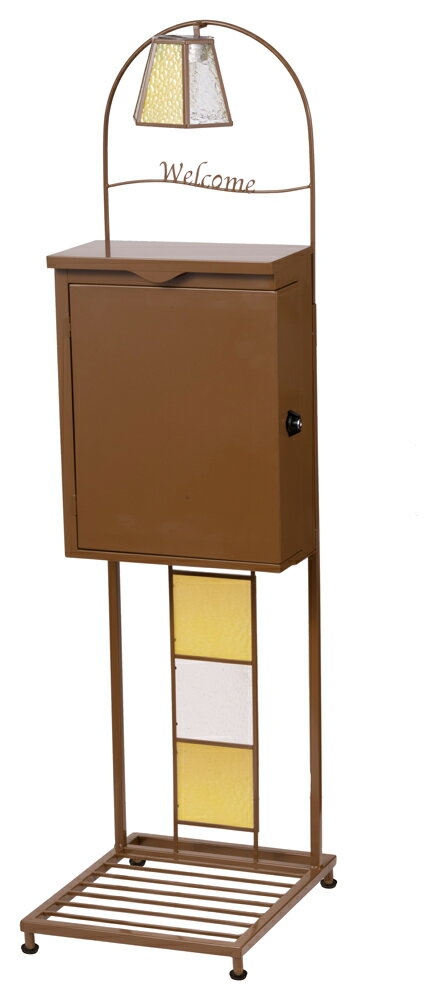 セトクラフト HOME FURNISHING スタンドポスト ステンドグラス スクエア 127-098912 setocraft [127098..