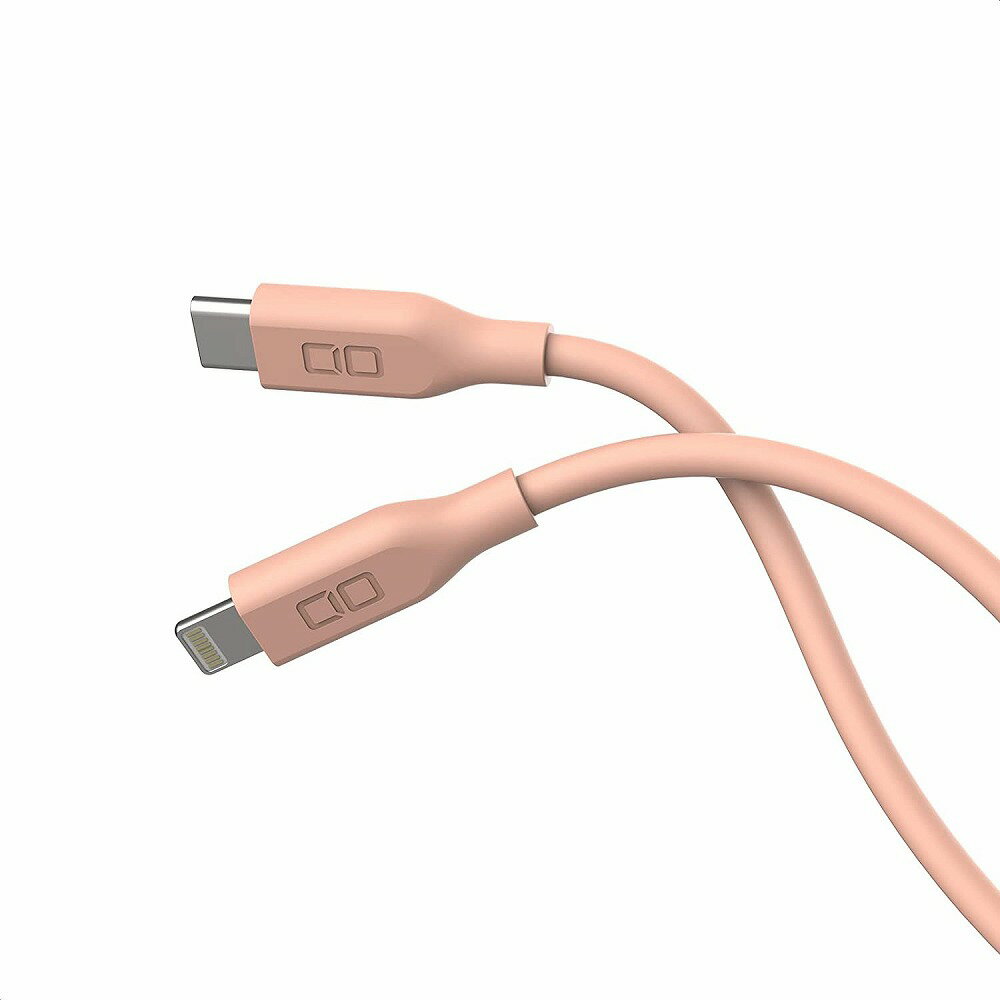 CIO シリコンケーブル USB-C to Lightning 1m（ピンク） CIO-SL30000-CL1-PK