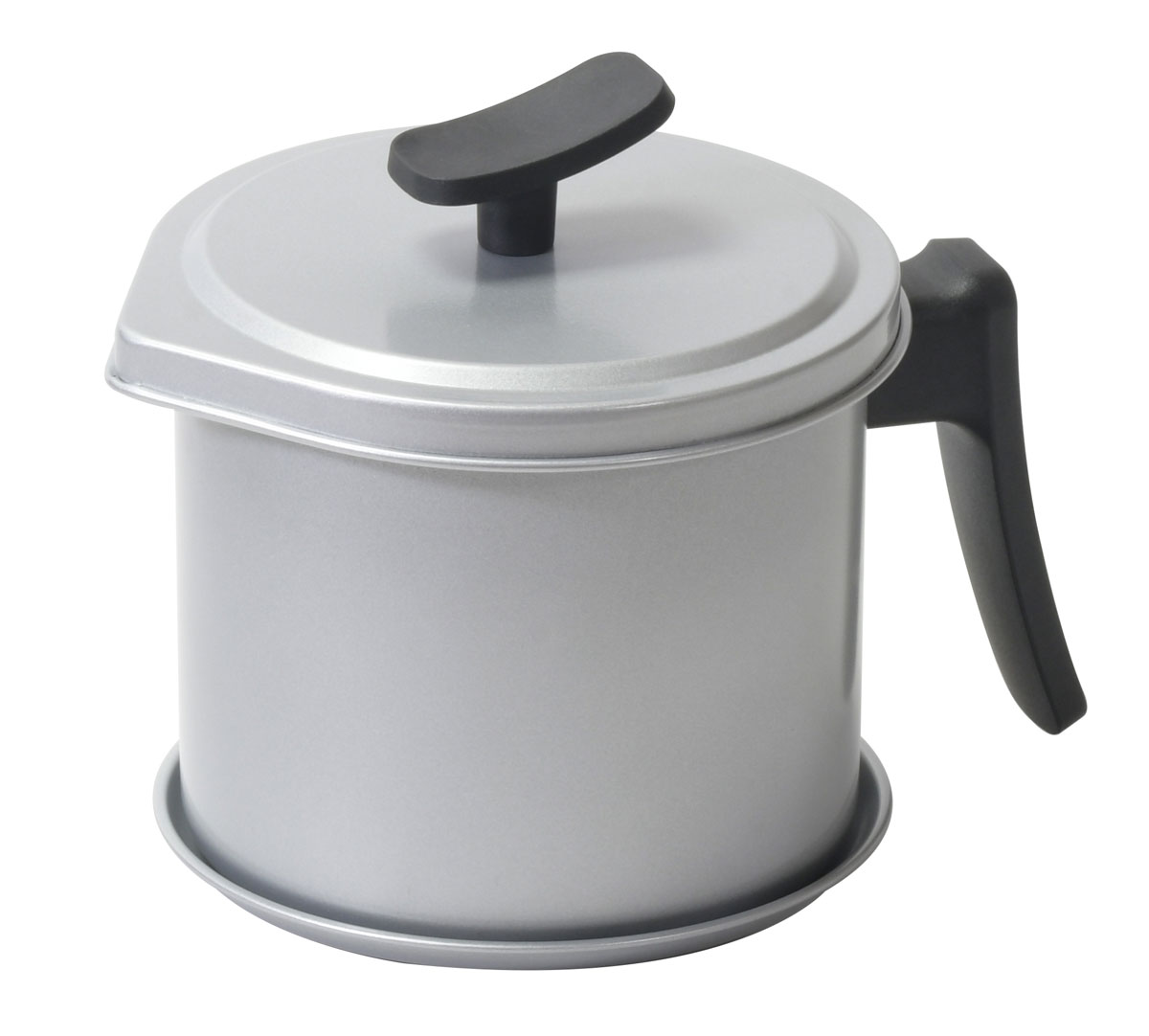 パール金属 シリコーン加工オイルポット（受皿付） 0.8L HB-6581 PEARL　チーノ [HB6581パル]