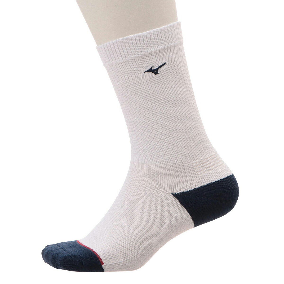 ミズノ メンズ ブレスサーモフィットウェルソックス レギュラー丈（ホワイト・サイズ：25～27cm） 52JX050101 MIZUNO