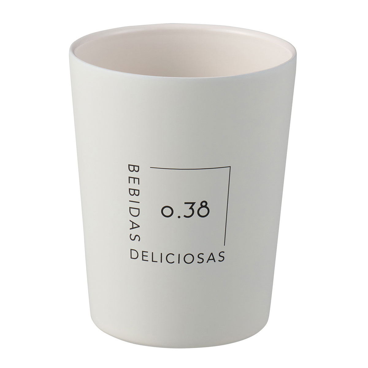 ベストコ コンビニカップもINホット＆アイス デザインタンブラー　0.38L　シアーアイボリー NM-184 Bes..